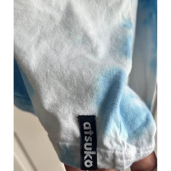 Atsuko Hello Kitty My Hero Academia Men Large Tie Dye Blue Shirt Retro Thrashed — image 5 of 8